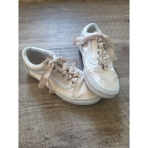 Vans Old Skool Satin Ribbon Lace Sneakers Light‎ Pink Womens 7 Mens 5.5 721454